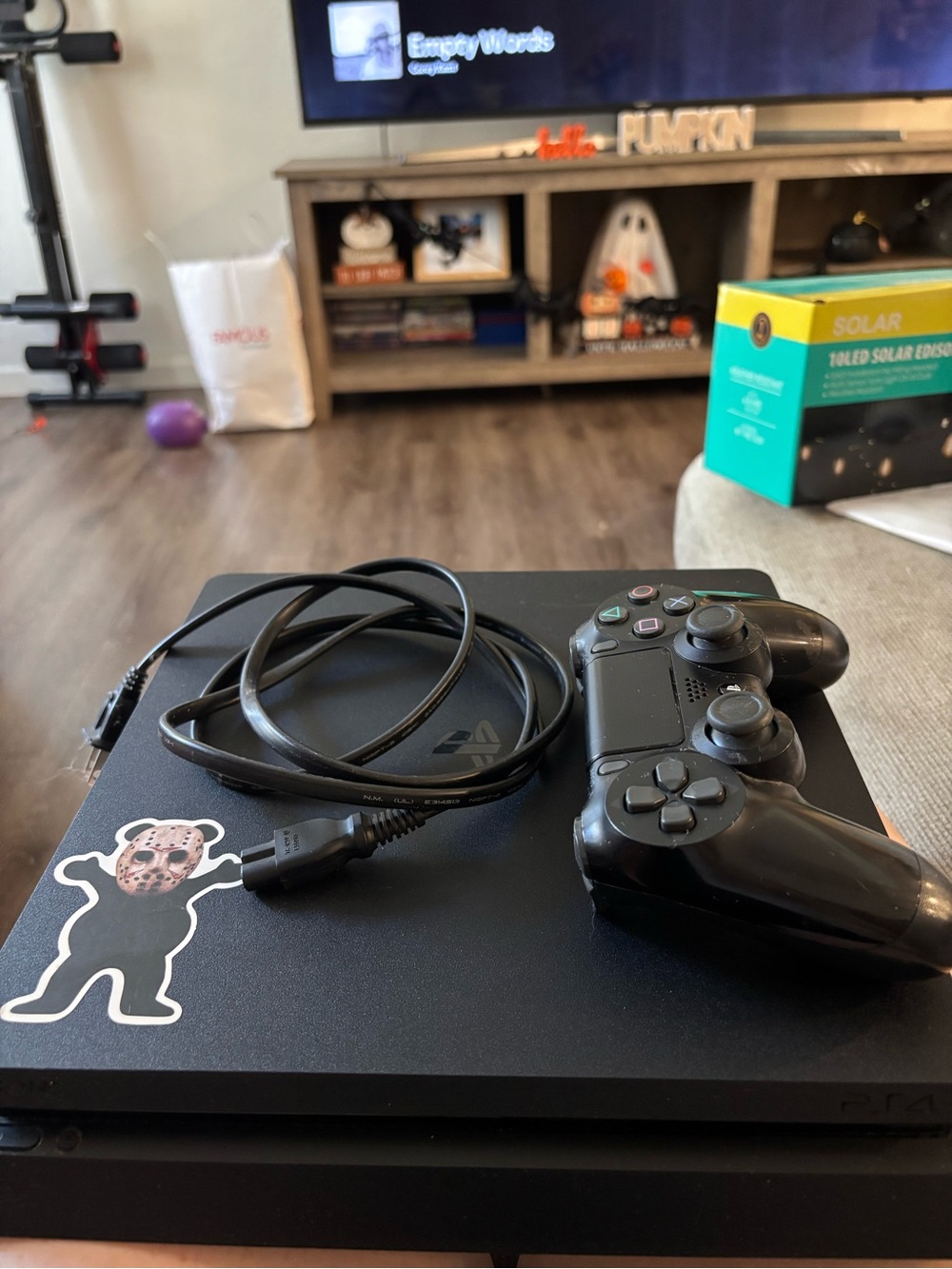 Sony PlayStation 4 Slim Black Console with Black DualShock Controller